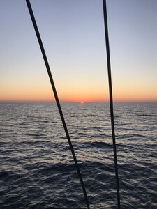 Lever de soleil en mer Tyrrhénienne 