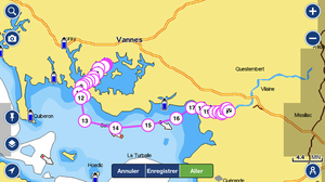 Navigation de Vannes &agrave; Arzal &agrave; bord d�un Kelt 9.0