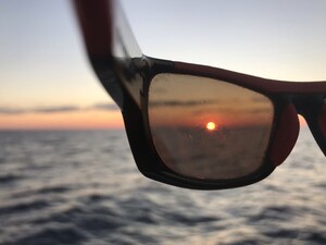 Couch&eacute; de soleil mer d�Alboran