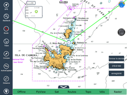 Navigation dans les îles Cabrera